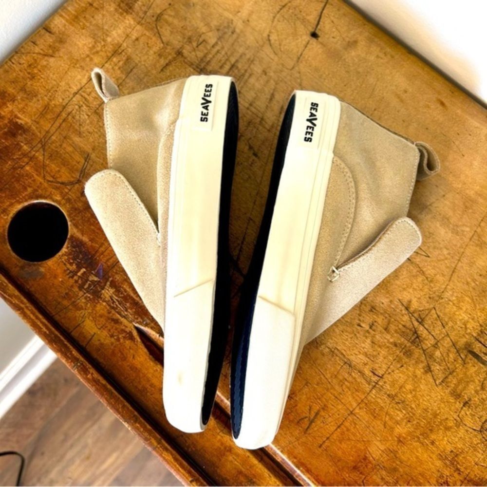 SeaVees Huntington Middie tan suede Sneakers, sold at Anthropologie, GUC, sz 5